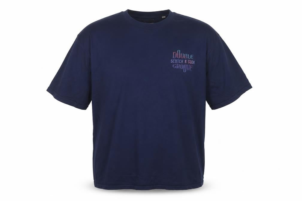 Scotch & Soda Men’s Navy 3XL Dance All Night Graphic T-Shirt