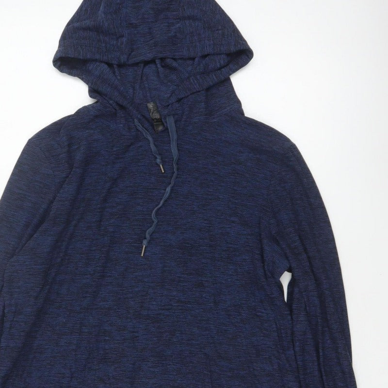 Kyodan Women’s Blue Medium Pullover Hooded Sweatshirt with Pockets