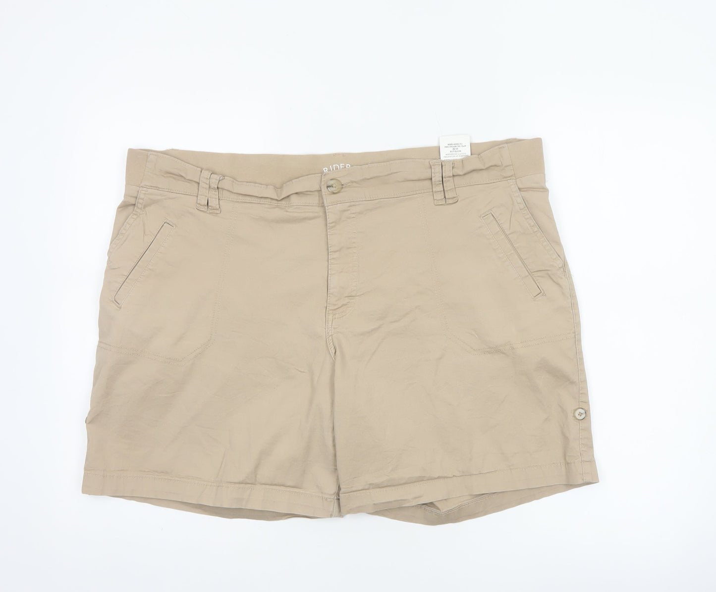 Riders by Lee Women’s Beige Cotton Stretch Shorts Size 20