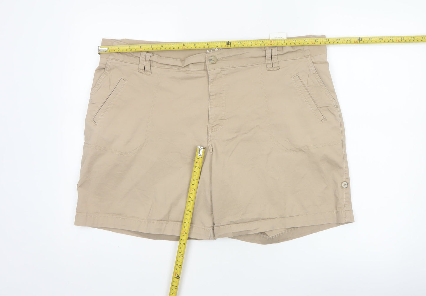 Riders by Lee Women’s Beige Cotton Stretch Shorts Size 20