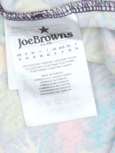 Joe Browns Women's Multicoloured UK 10 Fit & Flare Tropical Dress