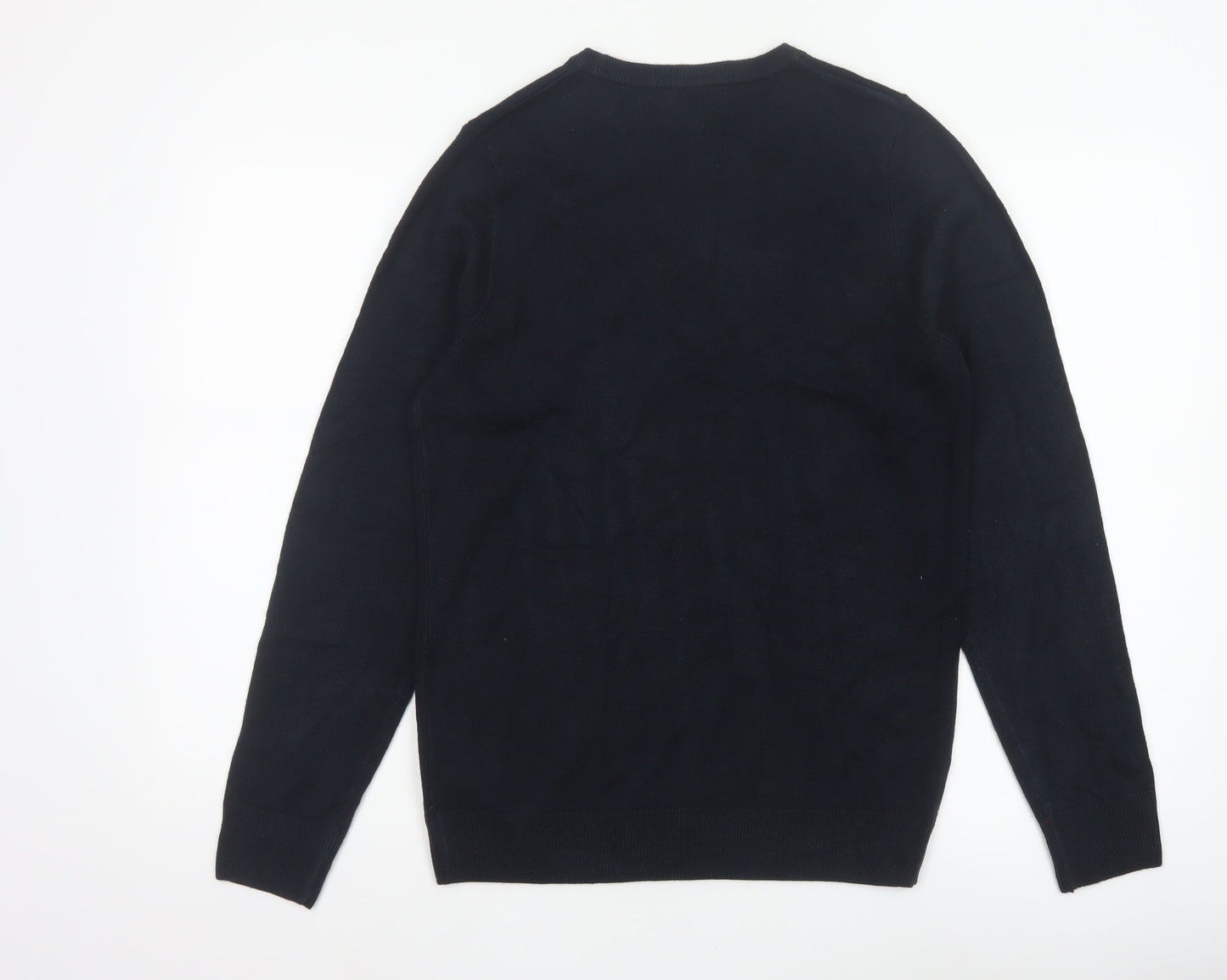 Marks & Spencer Men’s Blue S Cashmilon Crew Neck Pullover Jumper
