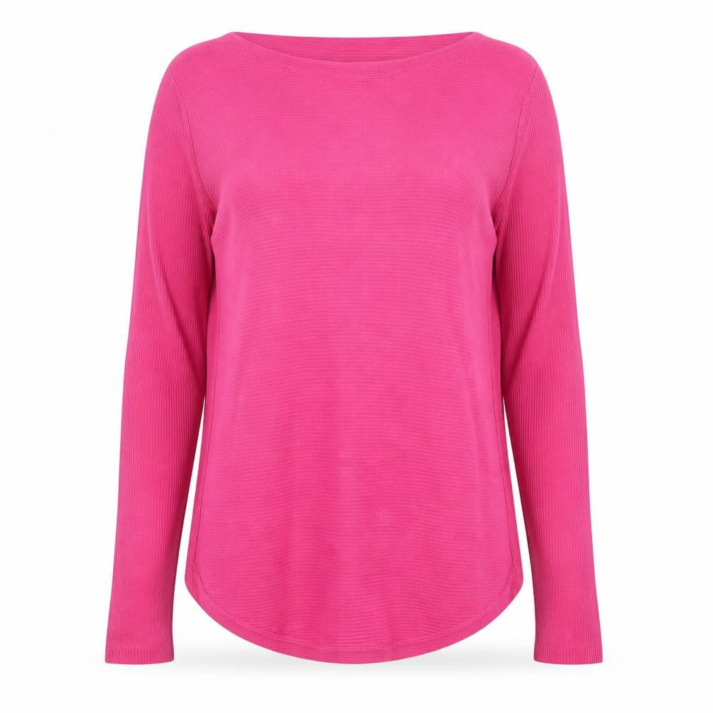 John Lewis Women Pink Size 12 Cotton V-Neck Knit Pullover Jumper