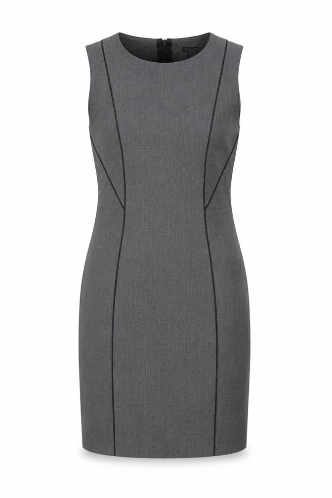 H&M Women Grey UK 6 Sleeveless Sheath Pencil Workwear Dress