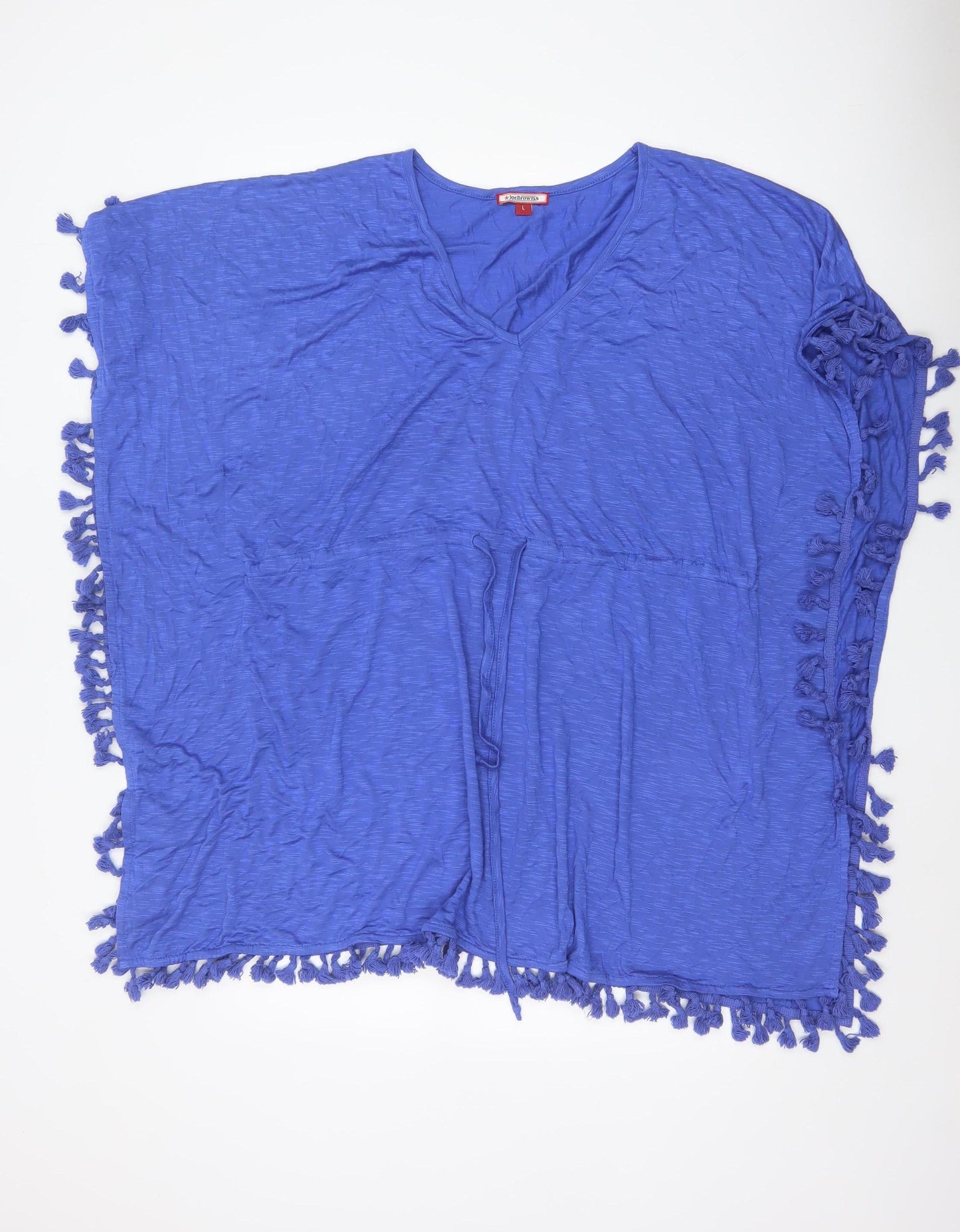 Joe Browns Women’s Blue UK 14 Tassel Drawstring Swim Cover Up