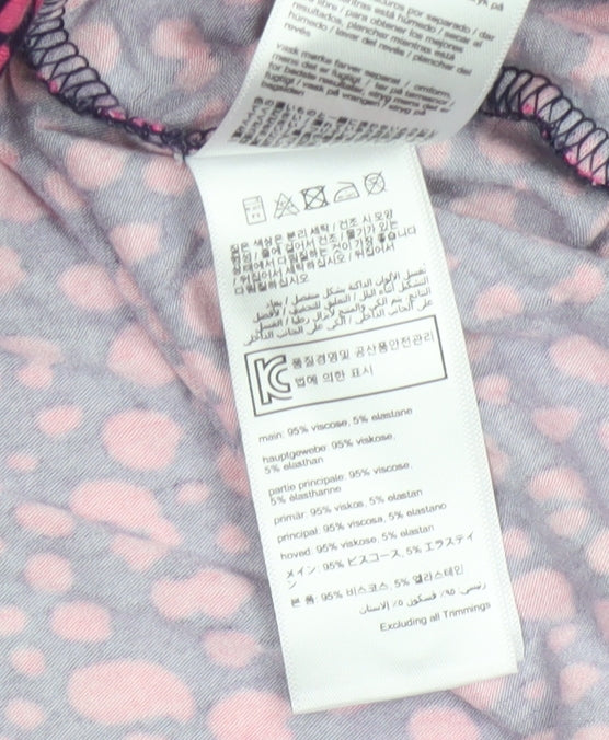 Joules Women’s Blue Pink Animal Print Fit & Flare Dress UK 12