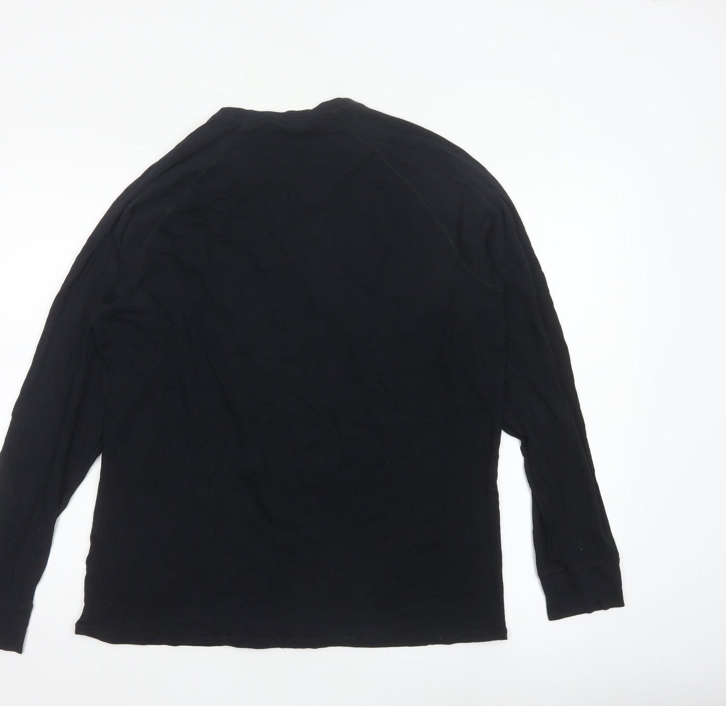 David Gandy for Autograph Men’s Black L Long Sleeve Henley Top