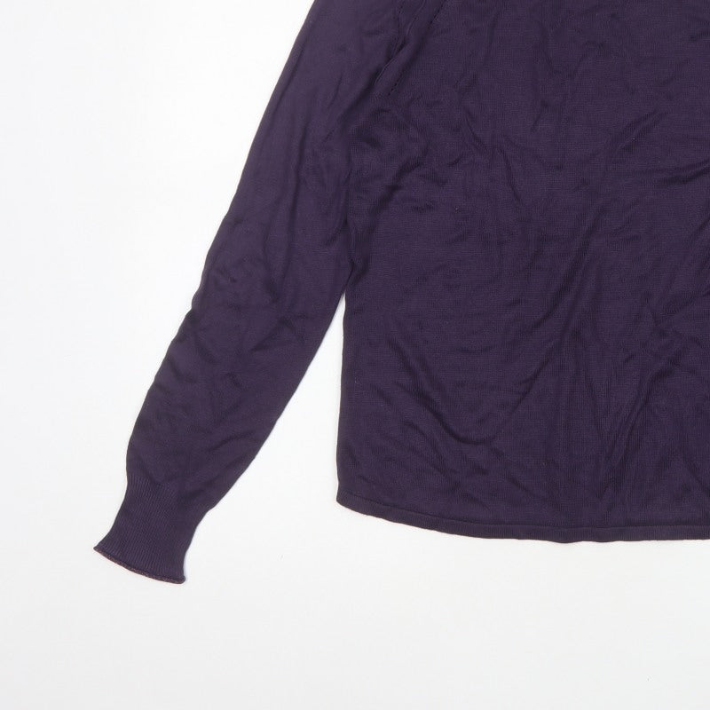 Next Women’s Purple Size 14 Crew Neck Raglan Knit Jumper