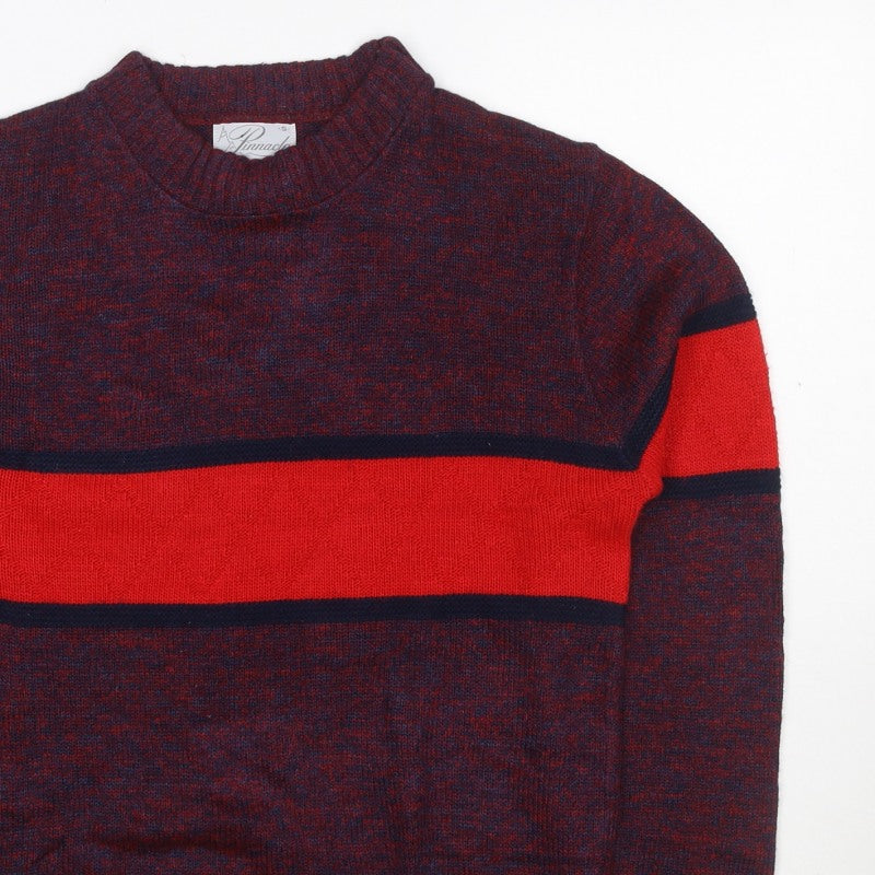 Additional view of Pinnacle Men's Multicoloured S Striped Crew Neck Vintage jumper