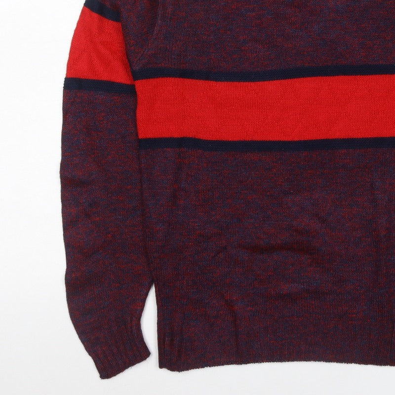 Additional view of Pinnacle Men's Multicoloured S Striped Crew Neck Vintage jumper
