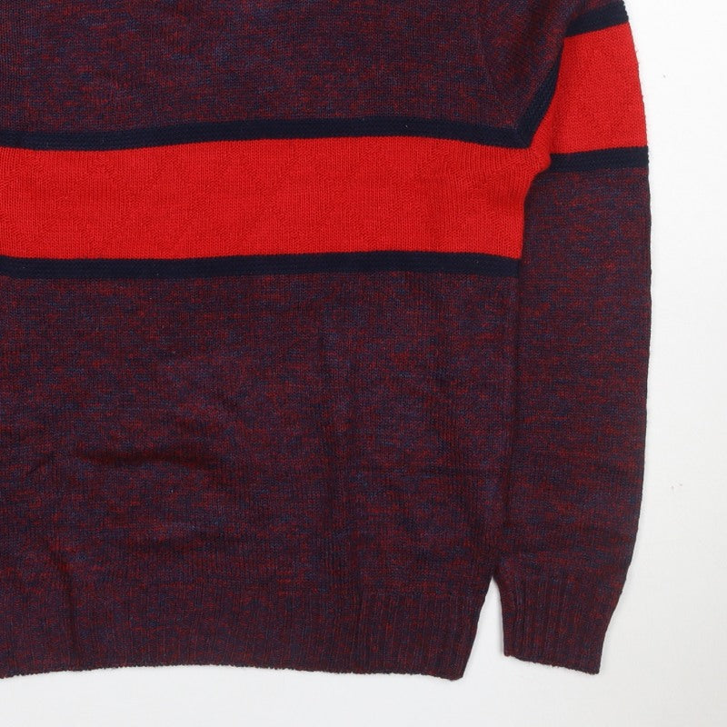 Additional view of Pinnacle Men's Multicoloured S Striped Crew Neck Vintage jumper