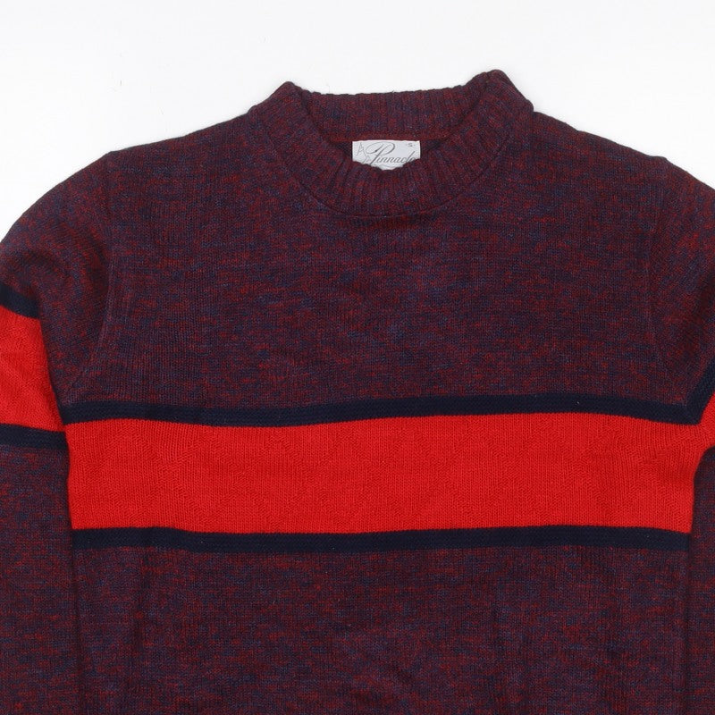 Additional view of Pinnacle Men's Multicoloured S Striped Crew Neck Vintage jumper
