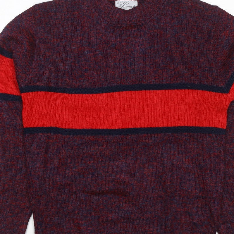 Additional view of Pinnacle Men's Multicoloured S Striped Crew Neck Vintage jumper