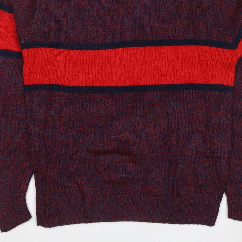 Additional view of Pinnacle Men's Multicoloured S Striped Crew Neck Vintage jumper