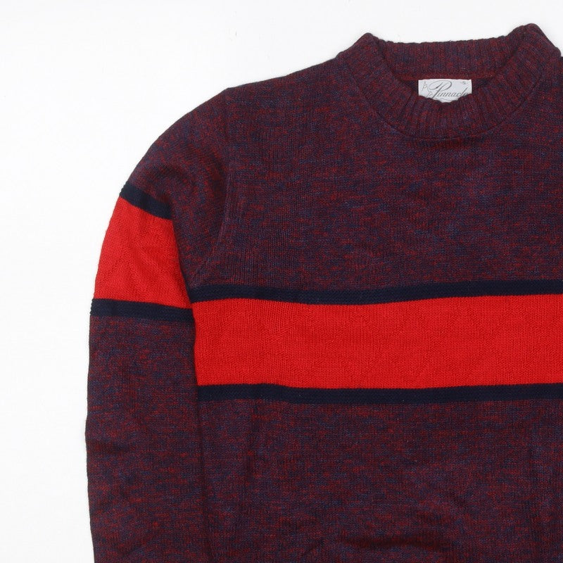 Additional view of Pinnacle Men's Multicoloured S Striped Crew Neck Vintage jumper