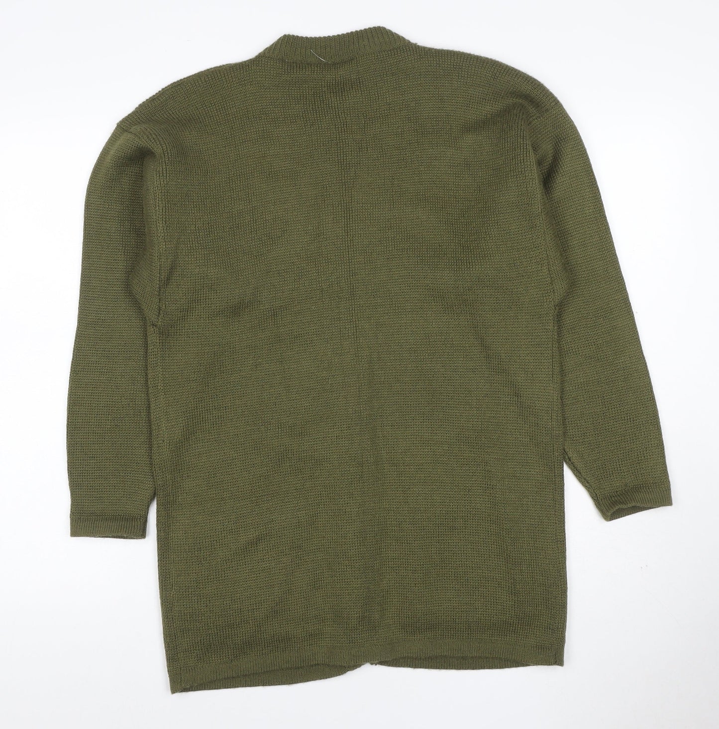 Mariella Women’s Green Size S Button Front Knit Cardigan with Pockets