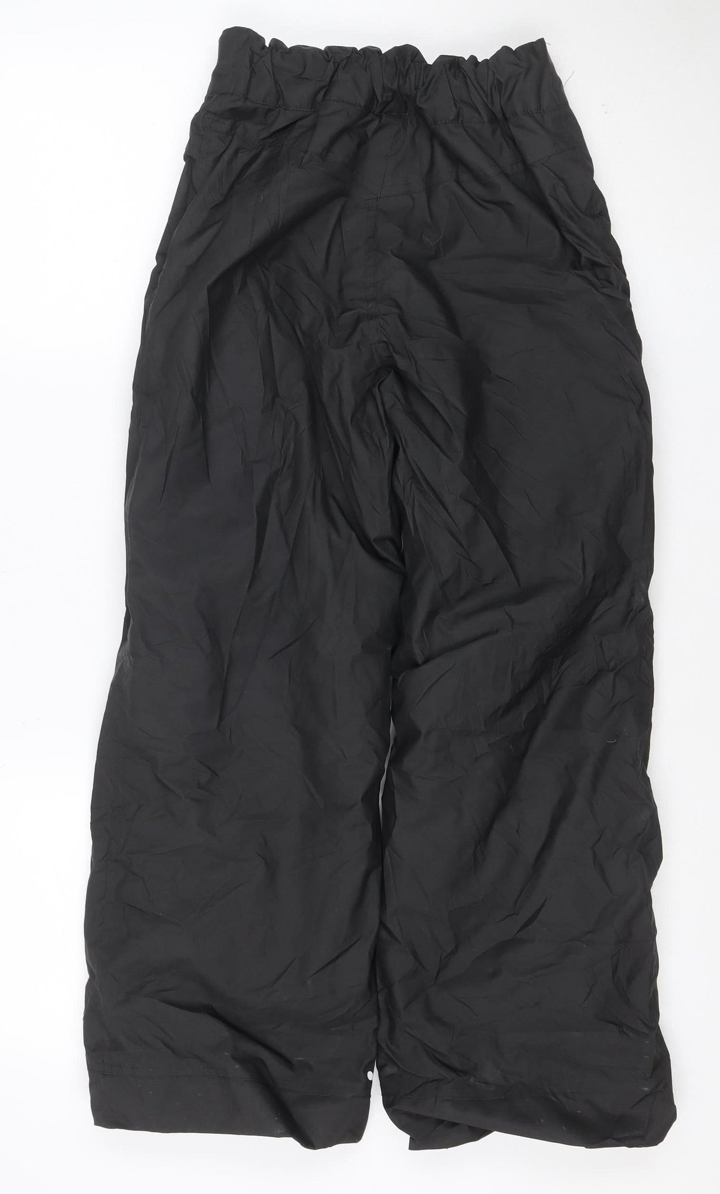 Wedze Boys Black 12 Years Snow Pants Ski Trousers Insulated Zip Pockets
