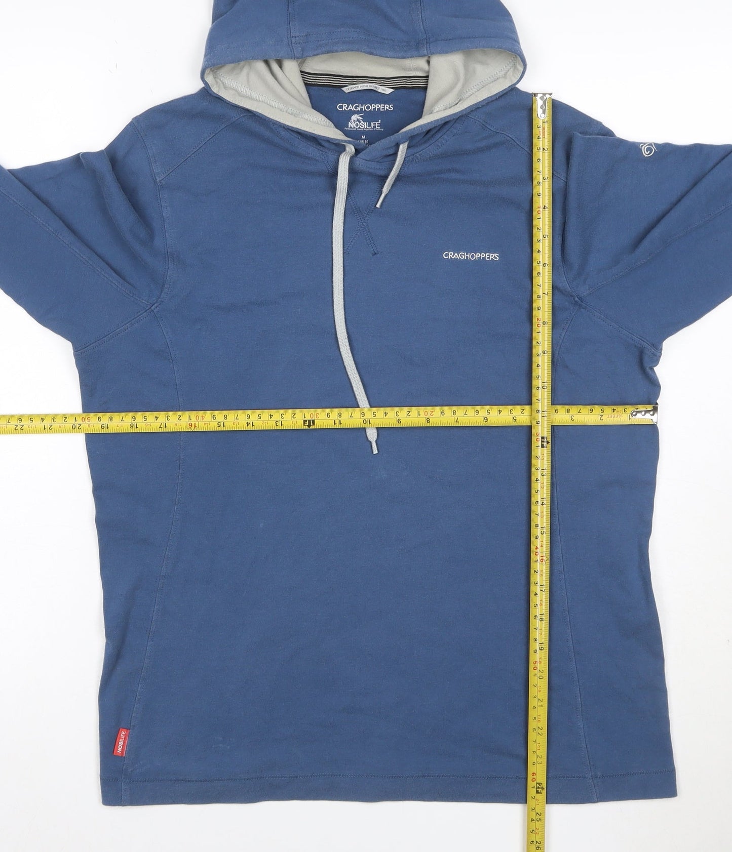 Craghoppers Men’s Blue M NosiLife Hooded Pullover Outdoor Hoodie