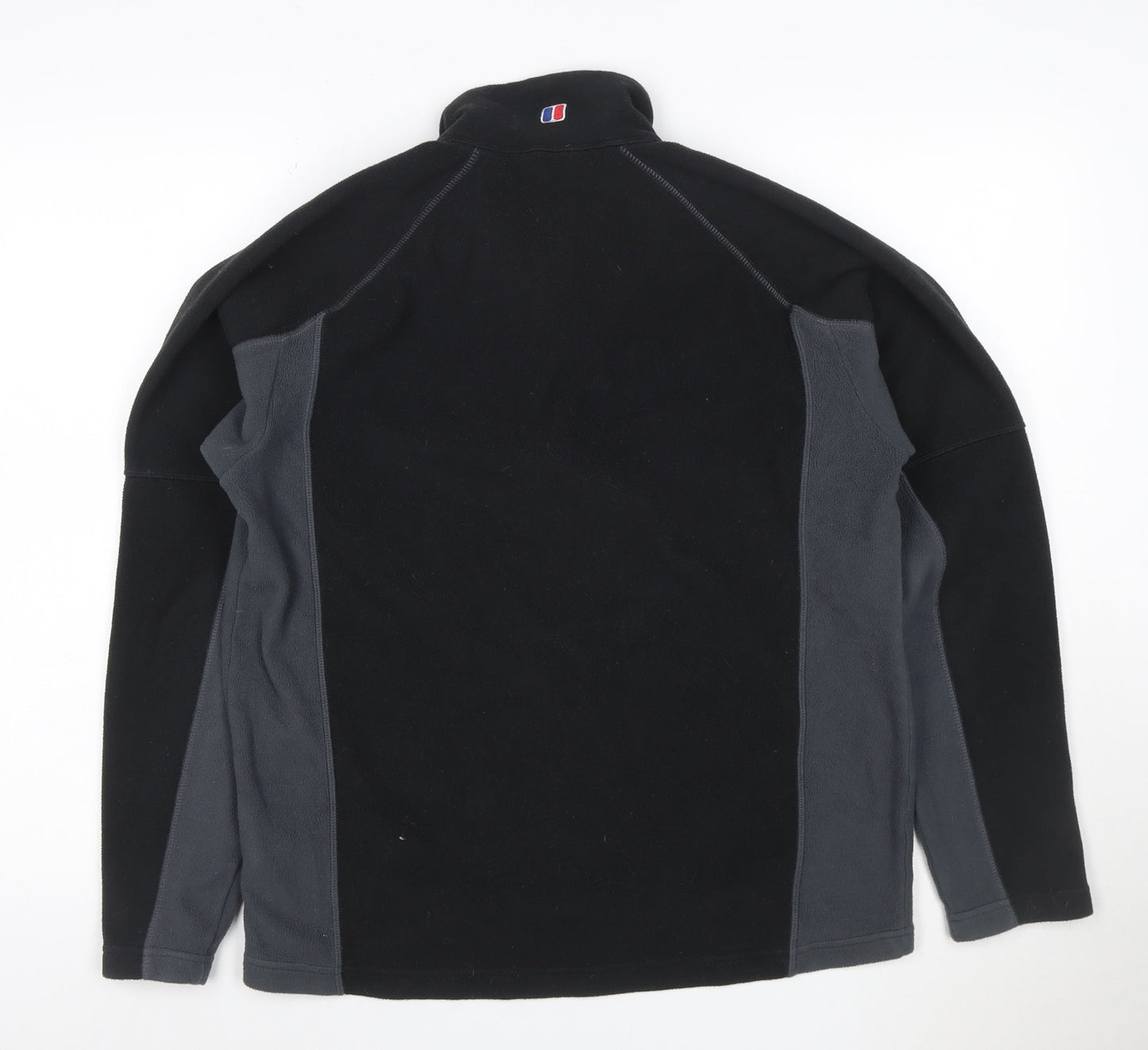 Berghaus Men’s Black Grey M 1/4 Zip Fleece Sweatshirt Hiking
