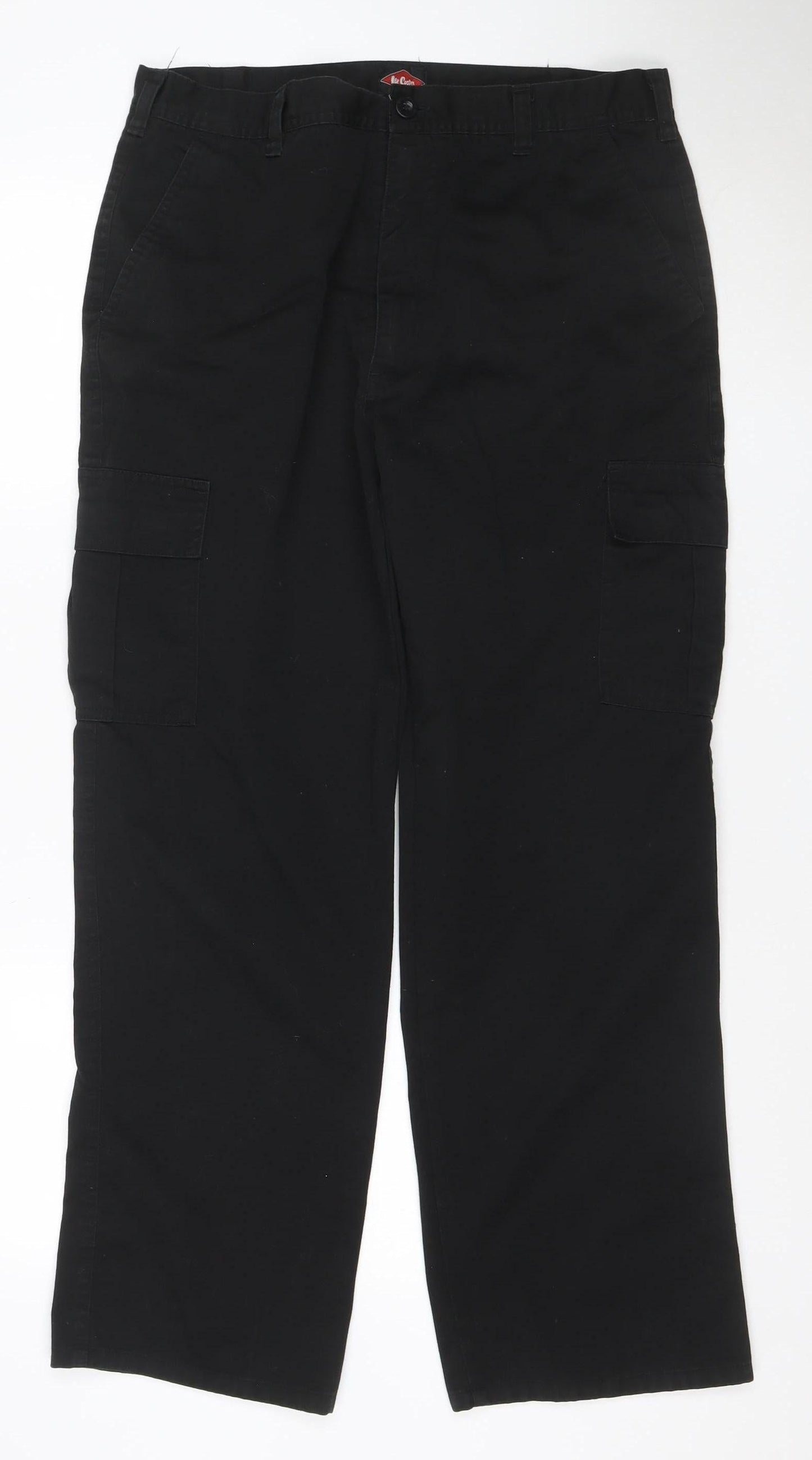 Lee Cooper Workwear Men’s Black W36 Cargo Trousers Straight Leg