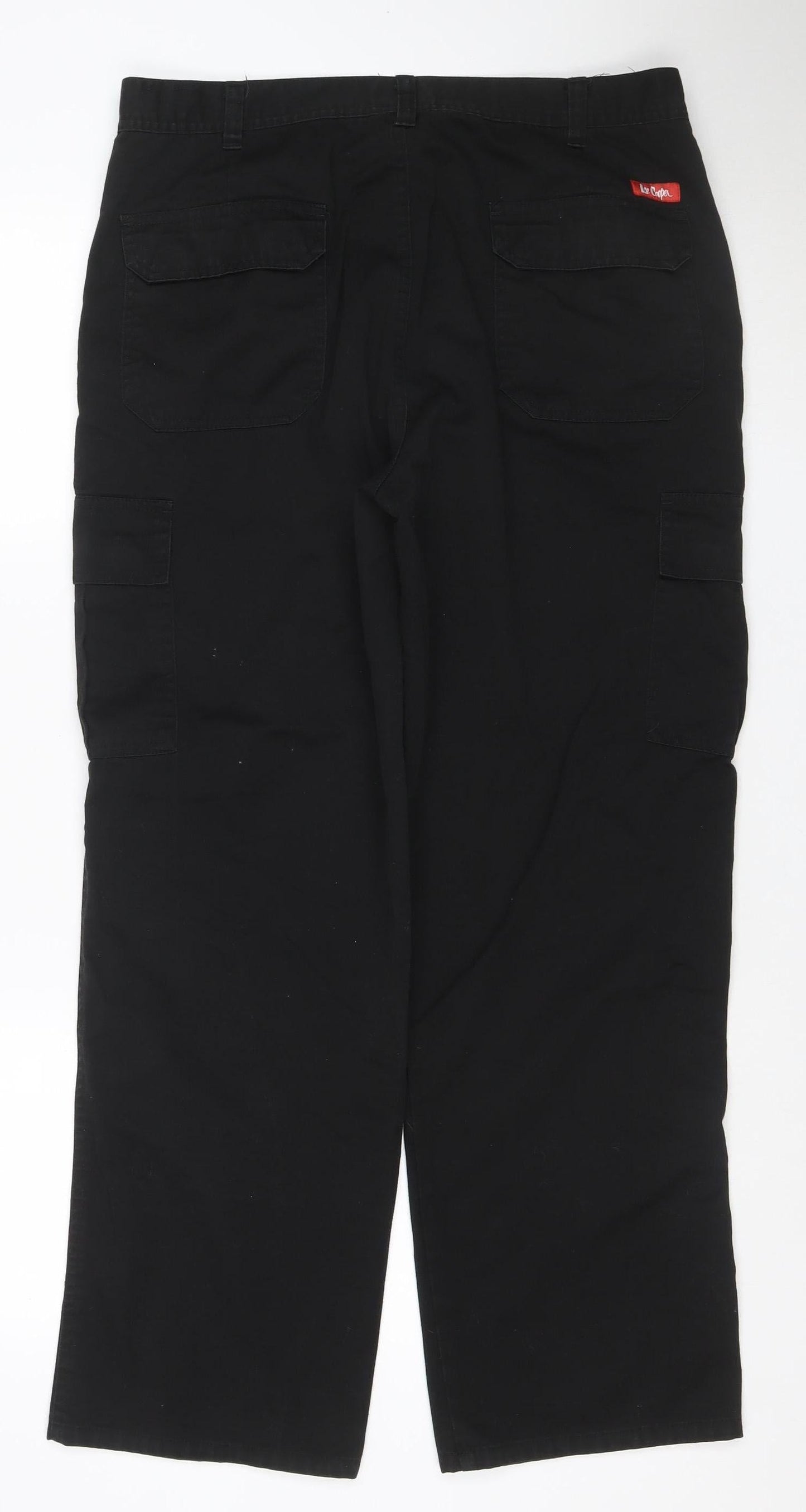 Lee Cooper Workwear Men’s Black W36 Cargo Trousers Straight Leg
