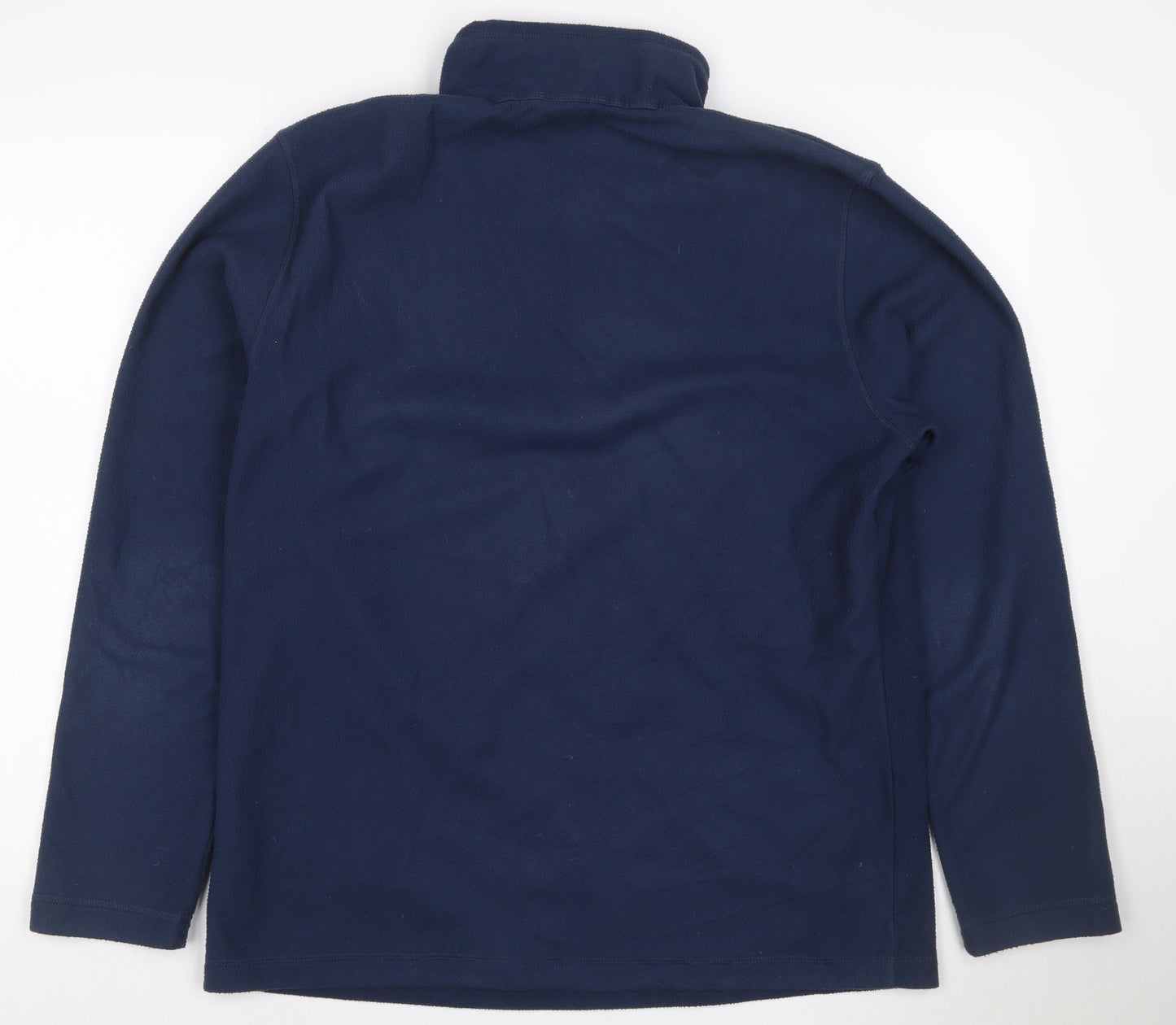 The North Face Men's Navy L 1/4 Zip Fleece Sweatshirt Logo