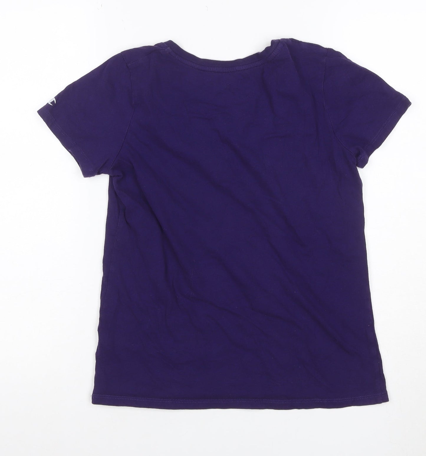 Champion Women Purple S East Carolina Pirates V-Neck T-Shirt