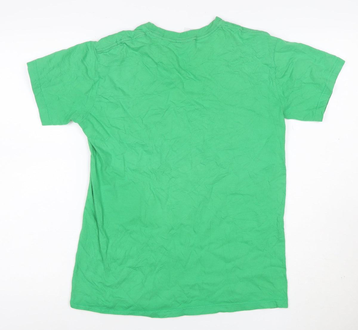 Back view of Star Wars Teens Green M Boba Fett Graphic Print Crew Neck T-Shirt