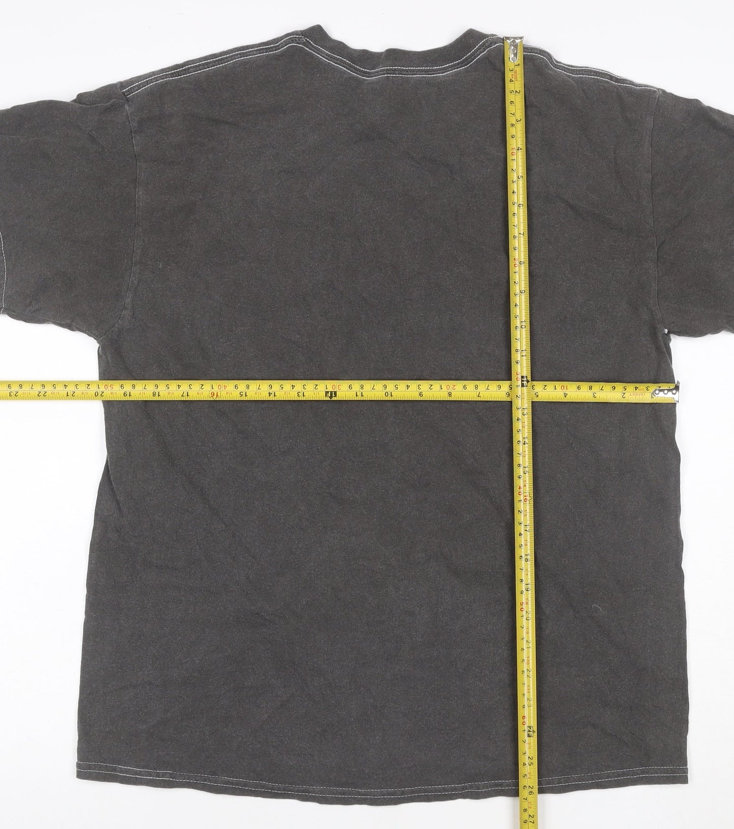 Scooby-Doo Men’s Grey L Halloween Castle Graphic Print T-Shirt