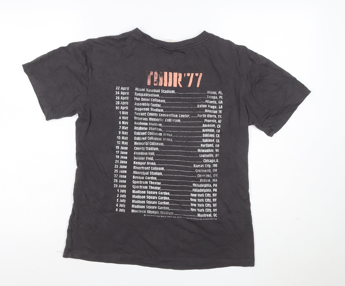 H&M Women Black XS Basic Pink Floyd Animals 77 Rock T-Shirt