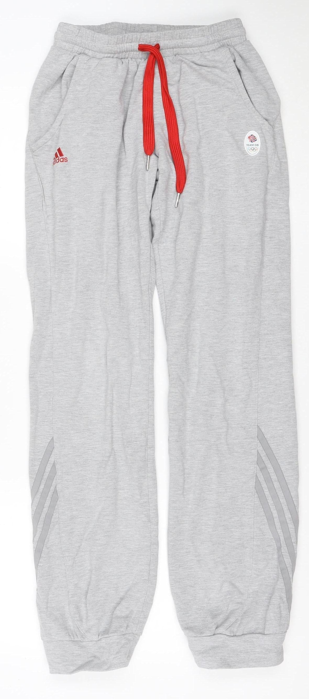 Adidas Unisex Adults Grey S Jogger Team GB London 2012 Track Pants