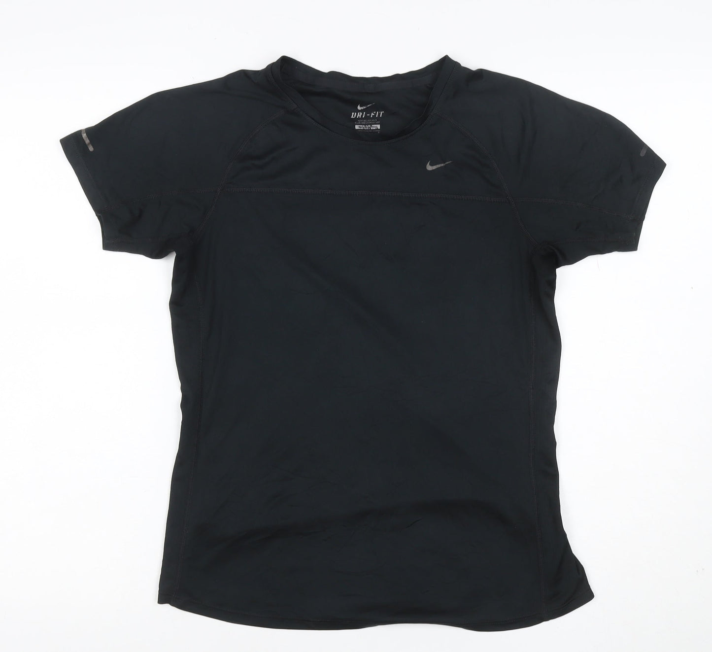 Nike Women’s Black M Dri-FIT Running Gym Athletic Jersey T-Shirt
