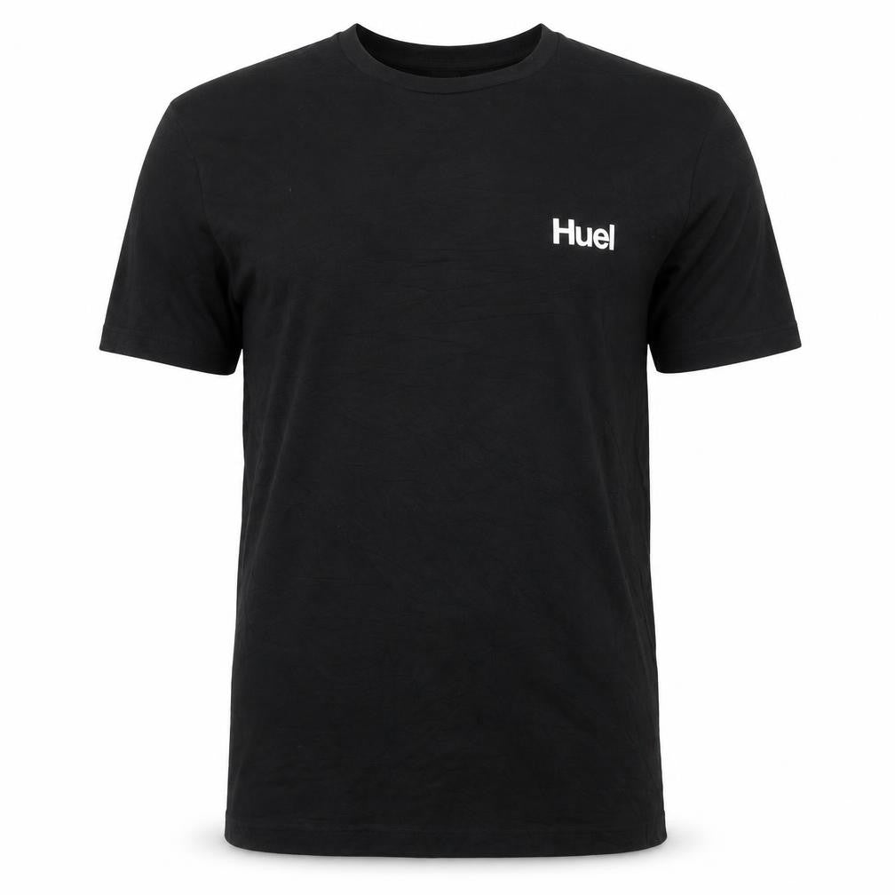 Huel Men’s Black L Logo Cotton Crew Neck Short Sleeve T-Shirt