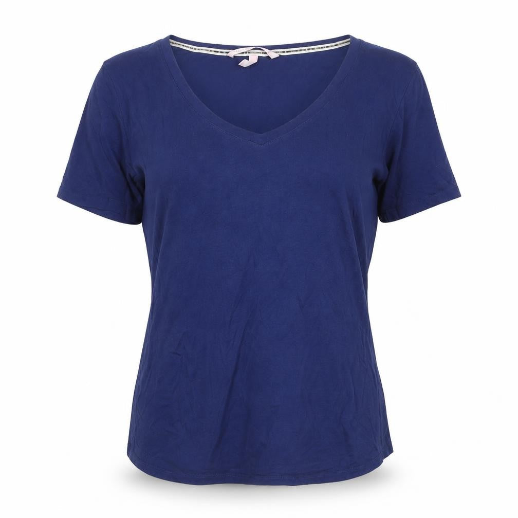 Victoria's Secret Women Blue M Basic V-Neck Short Sleeve Jersey T-Shirt