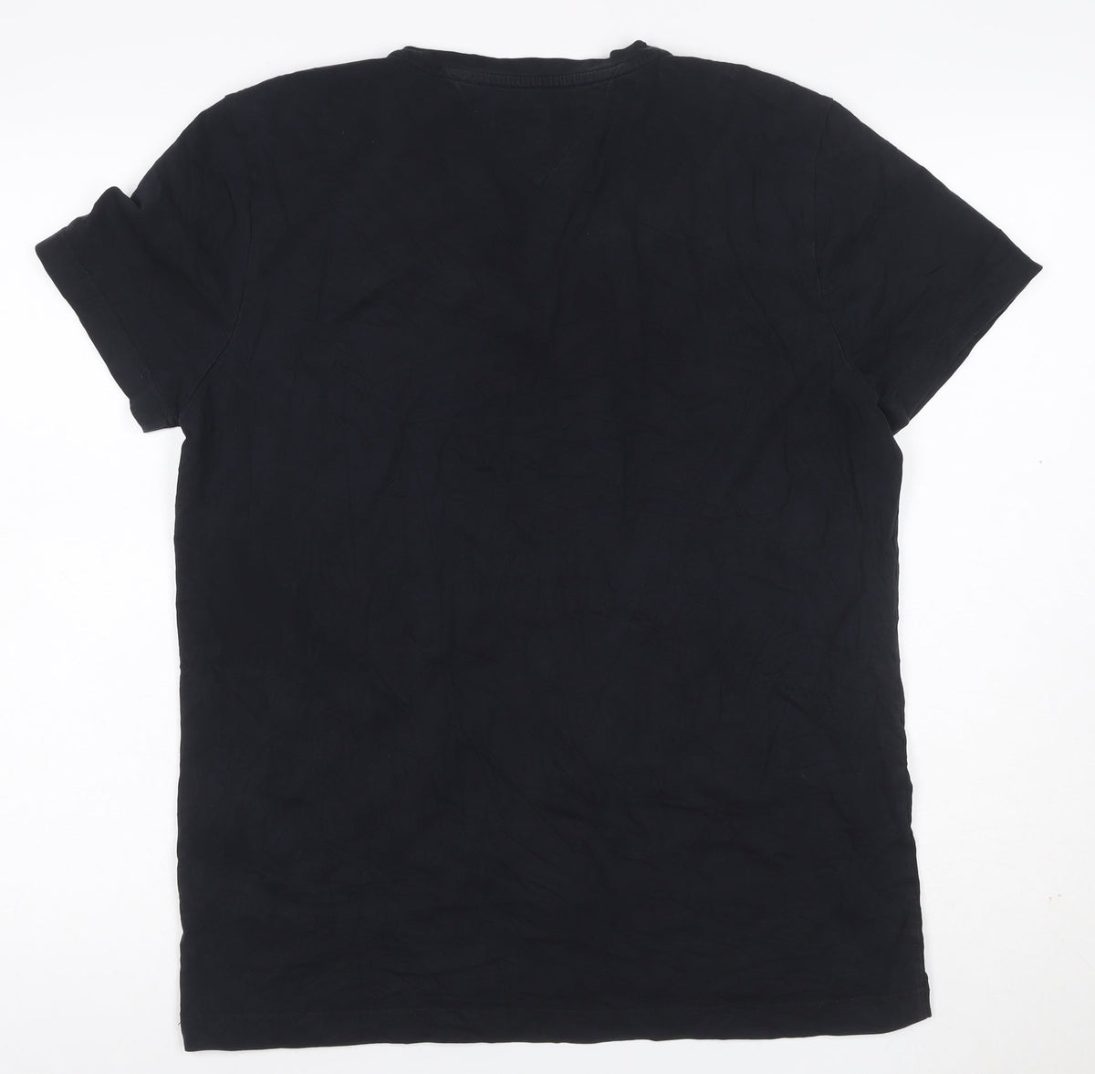 Tommy Hilfiger Men’s Black Logo Crew Neck Stretch T-Shirt Size L