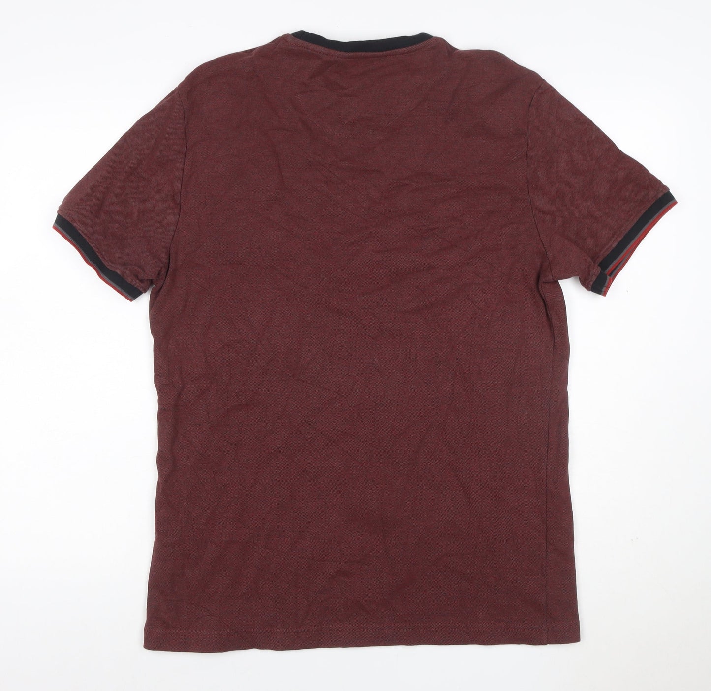 Original Penguin Men’s Red L Crew Neck Logo Cotton T-Shirt