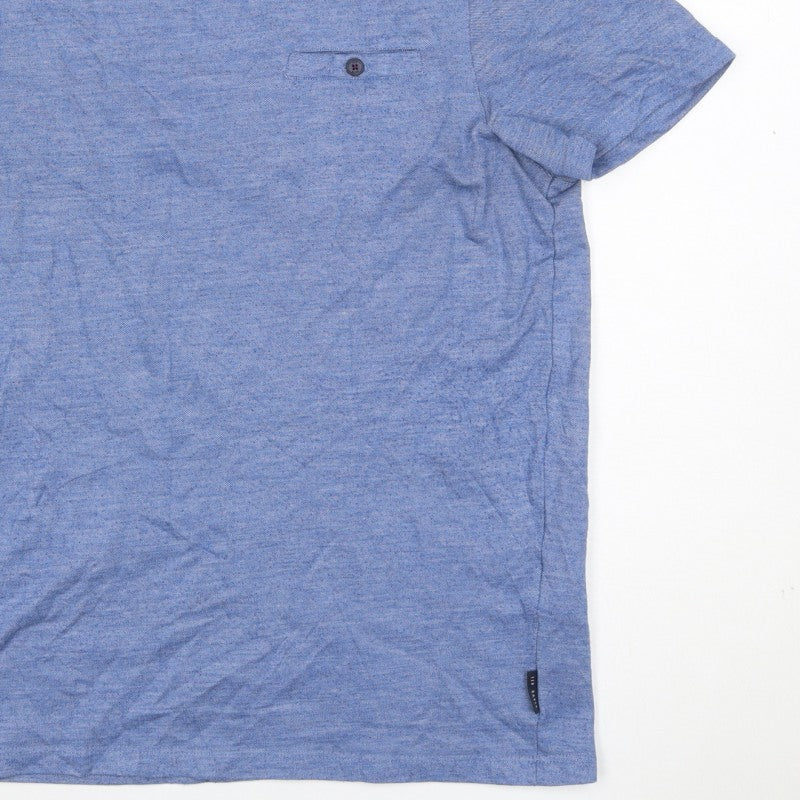 Additional view of Ted Baker London Men’s Blue, size L, Crew Neck Pocket T-Shirt