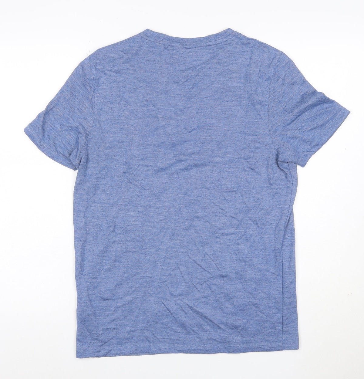 Close-up detail of Ted Baker London Men’s Blue, size L, Crew Neck Pocket T-Shirt