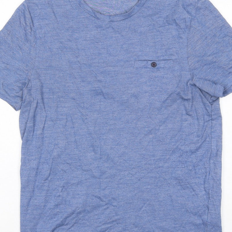 Additional view of Ted Baker London Men’s Blue, size L, Crew Neck Pocket T-Shirt