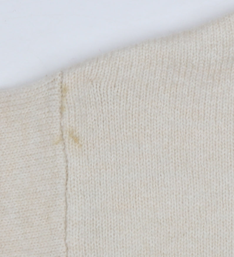 New Look Women Ivory S Roll Neck Longline Knit Tunic Jumper