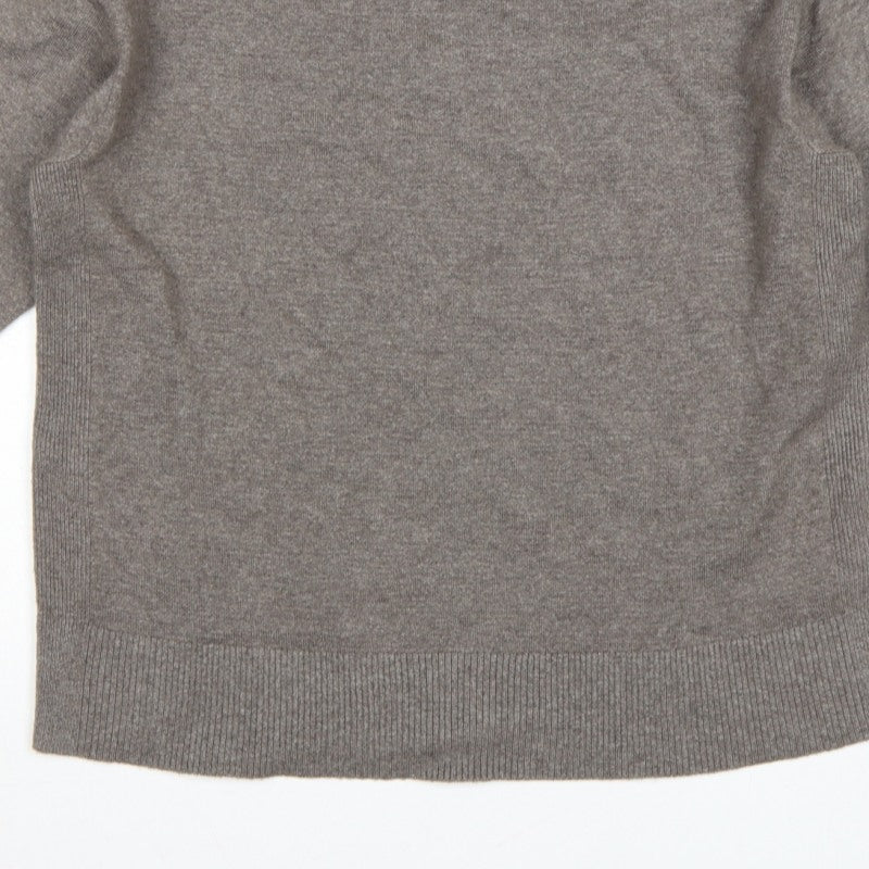 Marks and Spencer Women’s Brown M Crew Neck Knit Pullover Jumper