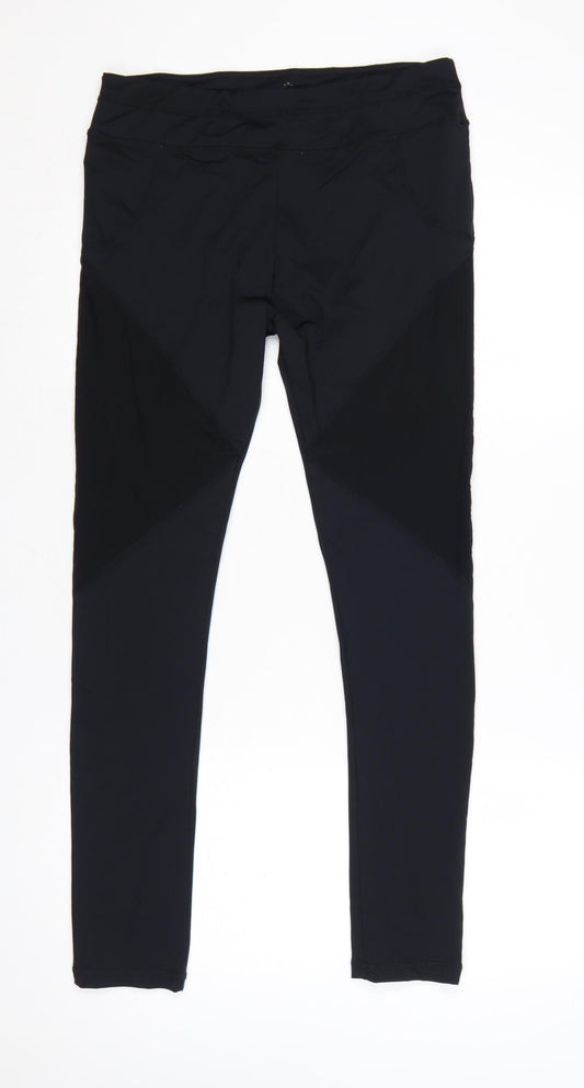 Varley Women Black L Compression Skinny Yoga Gym Leggings