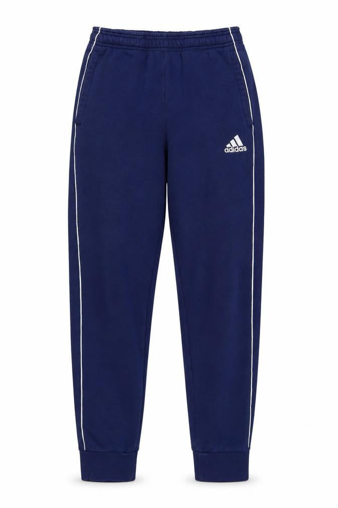 adidas Men’s Blue S Sweatpants Logo Tapered Cuffed Joggers