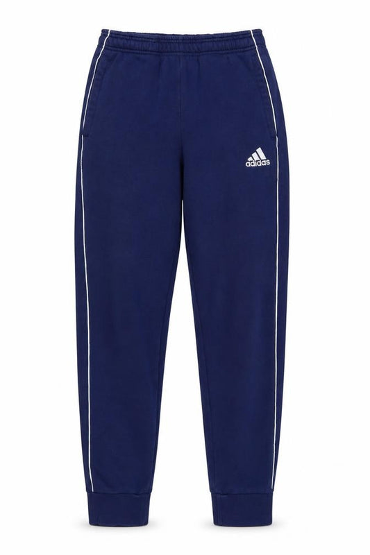 adidas Men’s Blue S Sweatpants Logo Tapered Cuffed Joggers