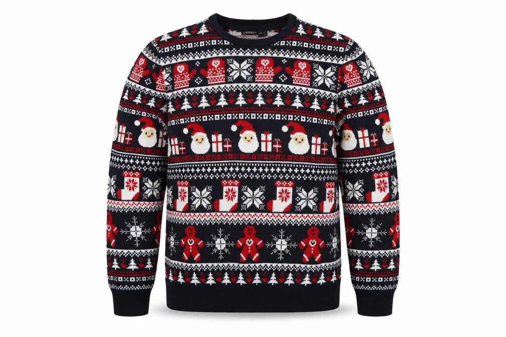 Livergy Men’s Multicoloured M Christmas Fair Isle Crew Neck Jumper
