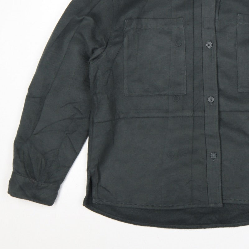 COLLUSION Women’s Black UK 8 Relaxed Button-Up Pocket Shirt