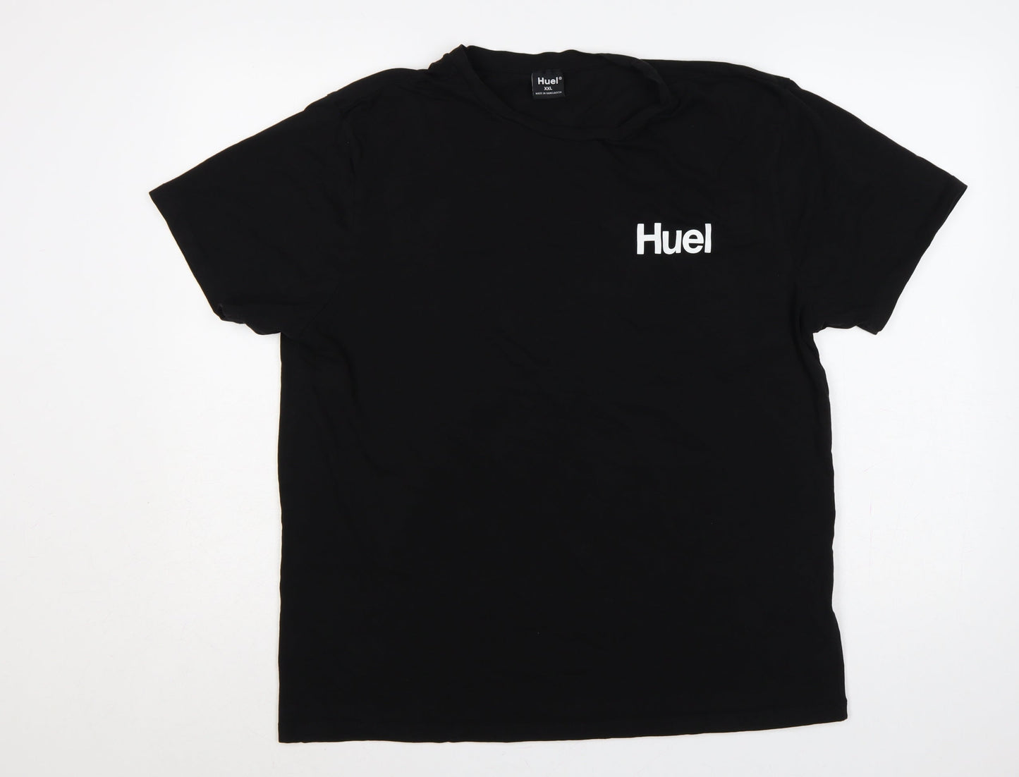 Huel Men’s Black 2XL Logo Graphic Crew Neck Short Sleeve T-Shirt