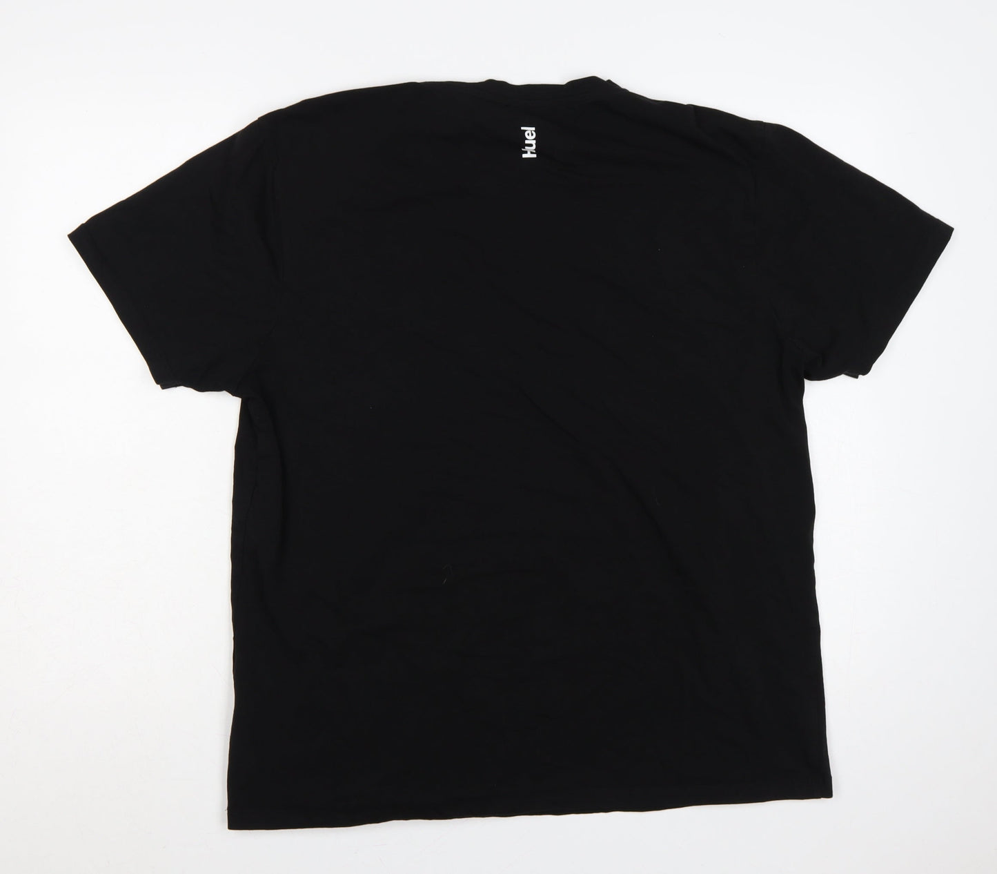 Huel Men’s Black 2XL Logo Graphic Crew Neck Short Sleeve T-Shirt