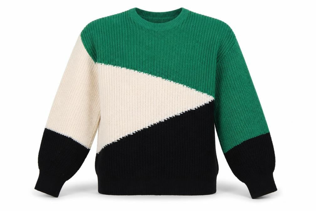 New Look Women’s Multicoloured Geometric Knit Jumper S