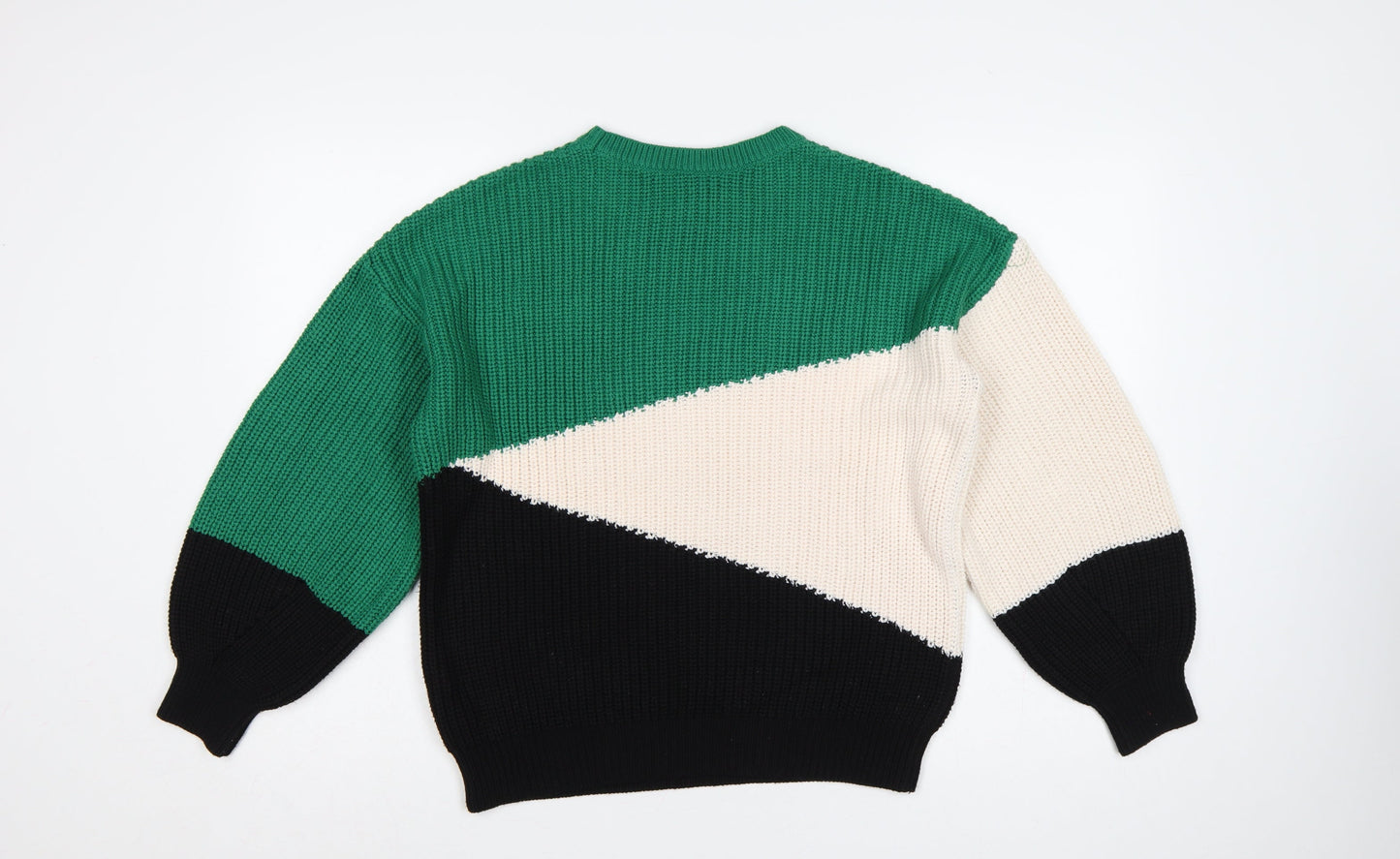 New Look Women’s Multicoloured Geometric Knit Jumper S